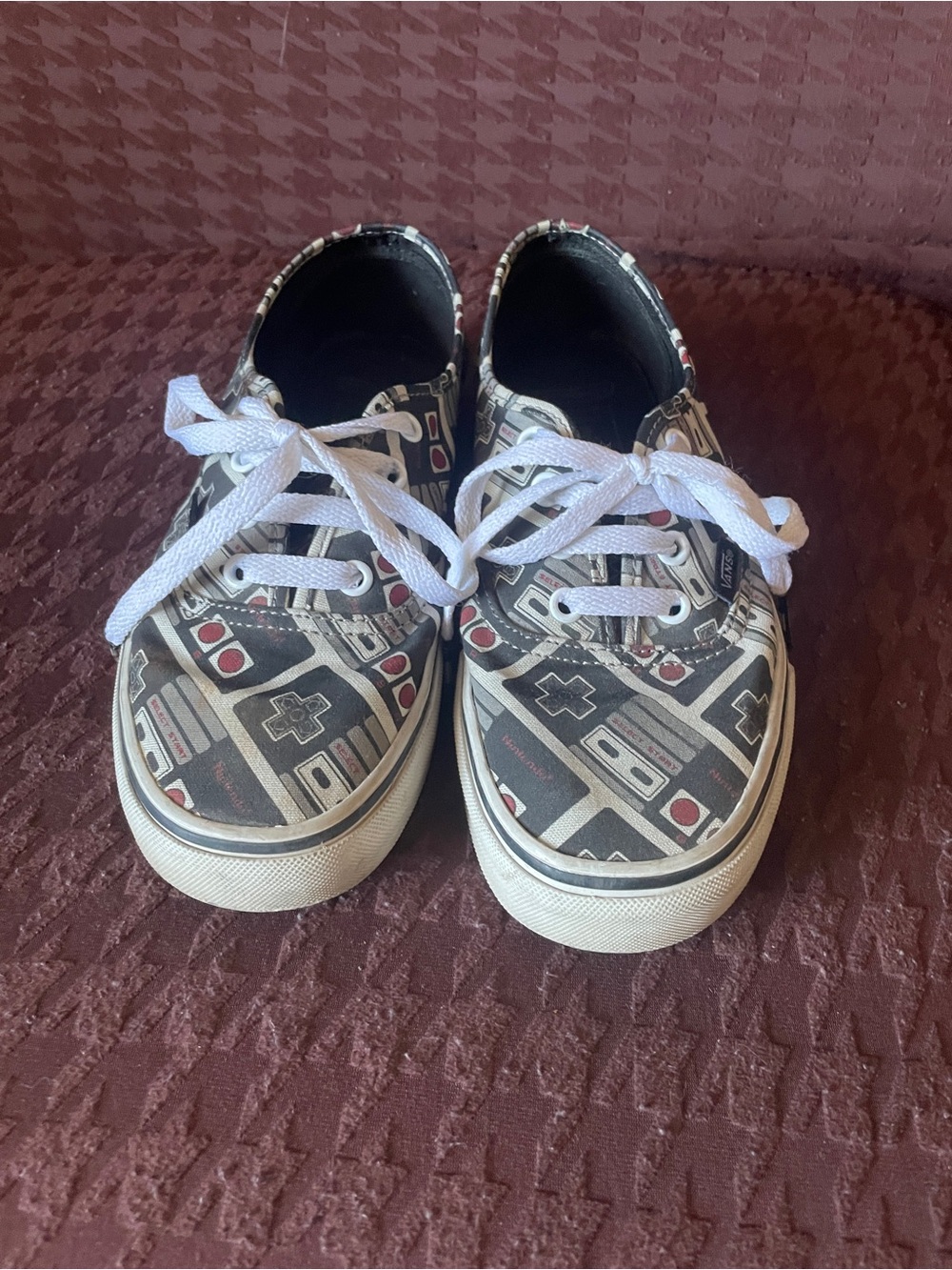 Vans Black Retro Game Controller Print Sneakers